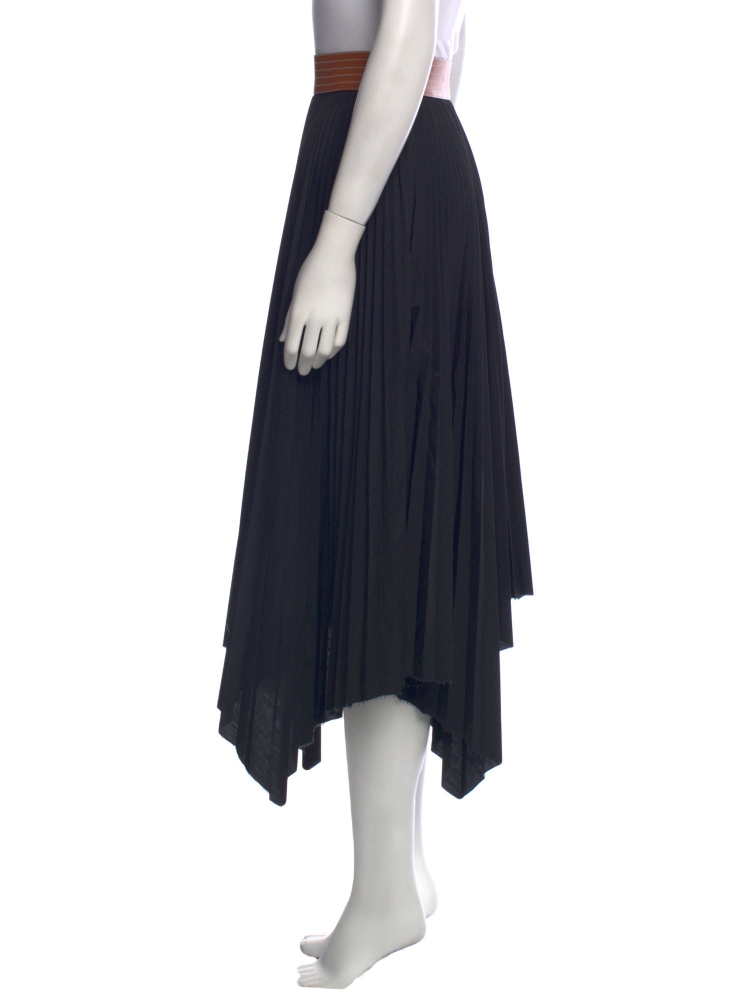 Loewe Colorblock Pattern Midi Length Skirt